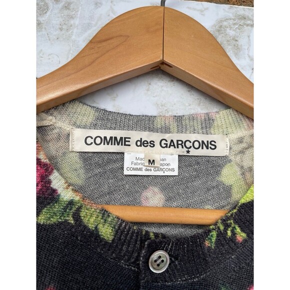Comme des Garçons floral print asymmetrical cardigan size medium - Picture 5 of 13